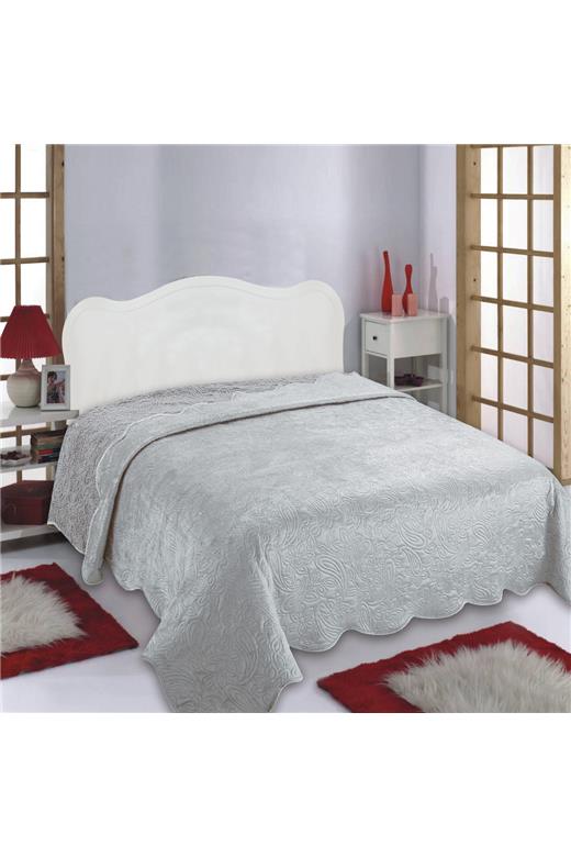 Κουβέρτα βελούδο με sherpa NX2211 (160cm x 220cm) light grey