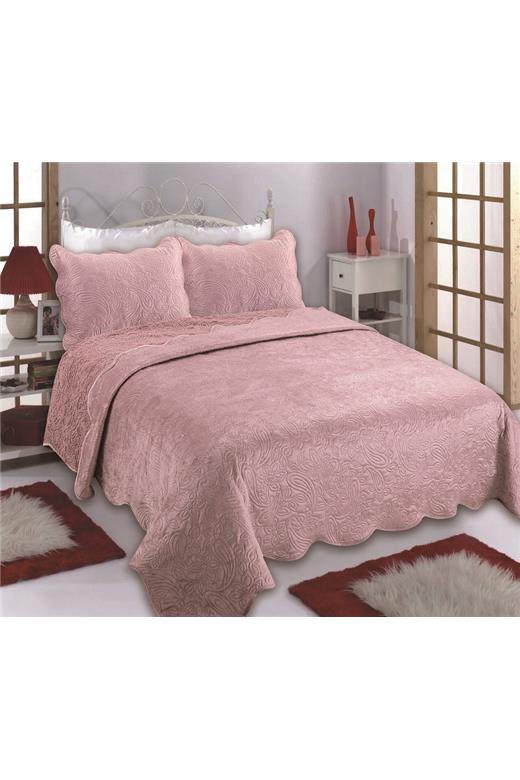 Κουβέρτα βελούδο με sherpa NX2211 (220cm x 240cm + 2x50cm x 70cm) pink
