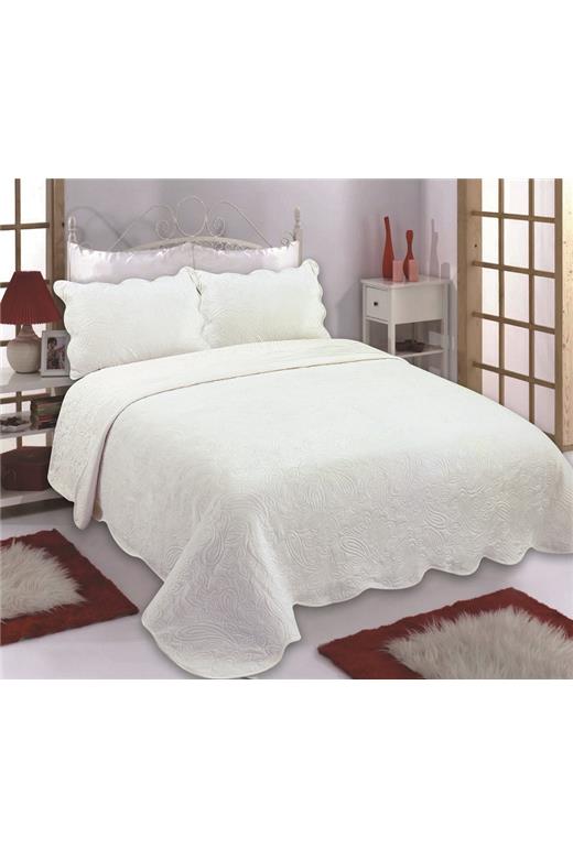 Κουβέρτα βελούδο με sherpa NX2211 (220cm x 240cm + 2x50cm x 70cm) ivory