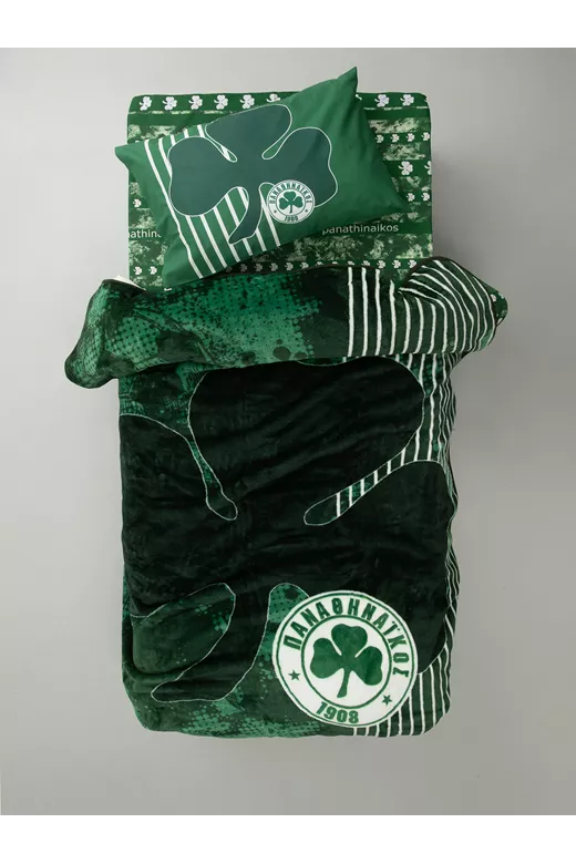Κουβερτα Ημιδιπλη Official Team Licenced PANATHINAIKOS VELOUR/3