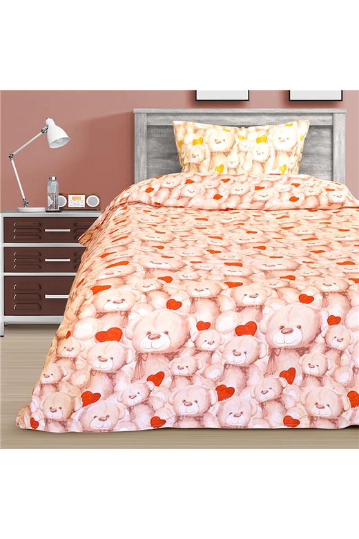 LINO ΣΕΤ ΣΕΝΤΟΝΙΑ BEAR AND HEART 160X240