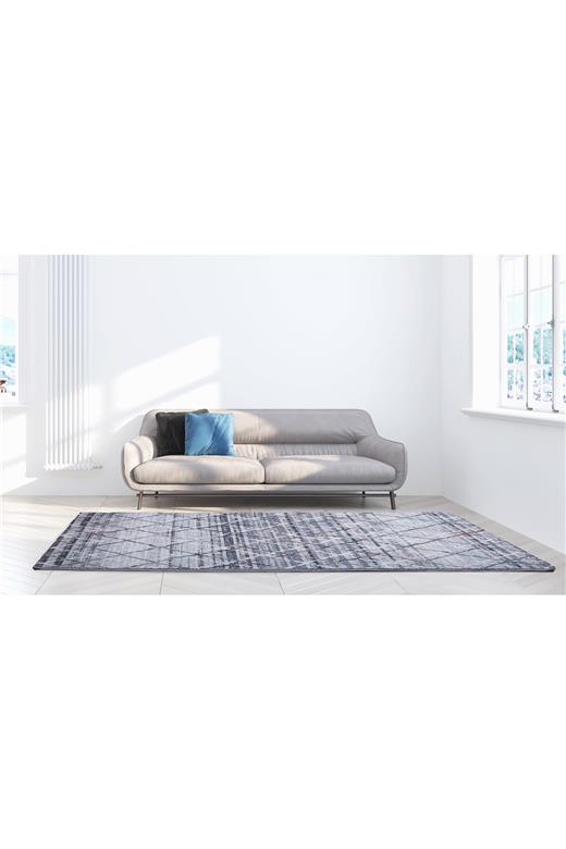 Χαλί Monza 8074/110 γκρι εκρού μοντέρνο boho - Colore Colori