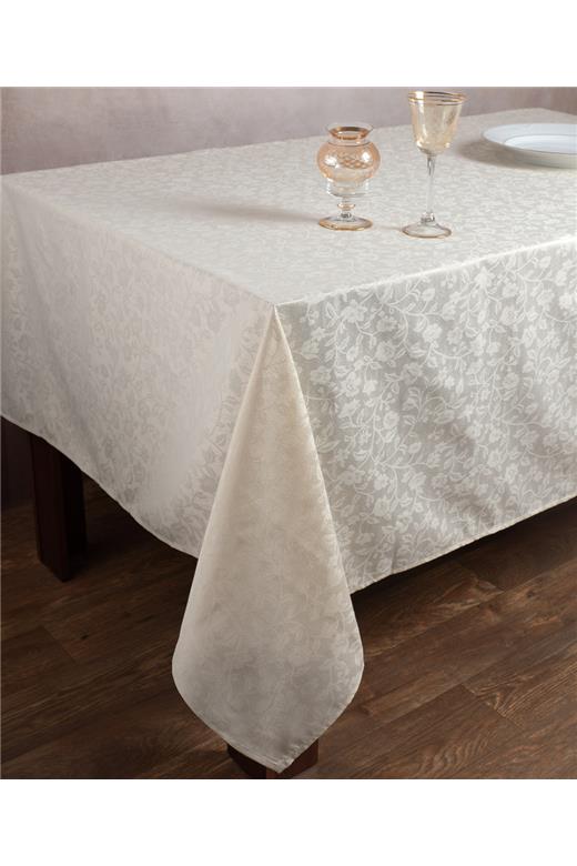Ζακάρ τραπεζοκαρέ 1010 (135cm x 135cm) μπέζ