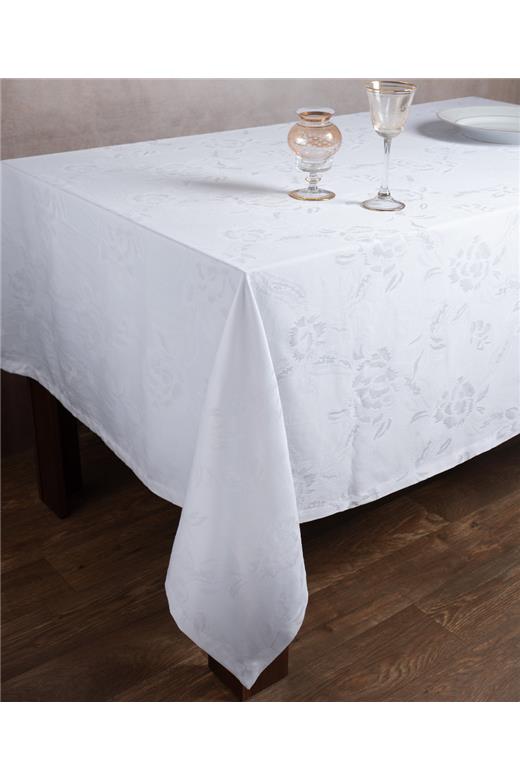 Ζακάρ τραπεζομάντηλο 10190 (140cm x 210cm) λευκό