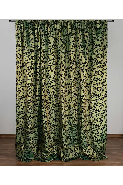 Κουρτίνα 081 (300cm x 275cm) με τρέσα λαχανί