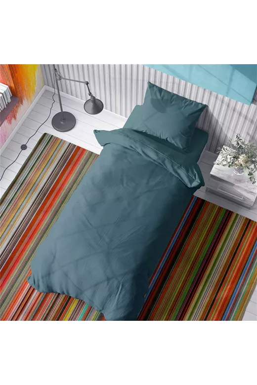ΣΕΝΤΟΝΙΑ ΣΕΤ 3 τεμ Solid 494 160Χ240 Petrol Cotton 100%