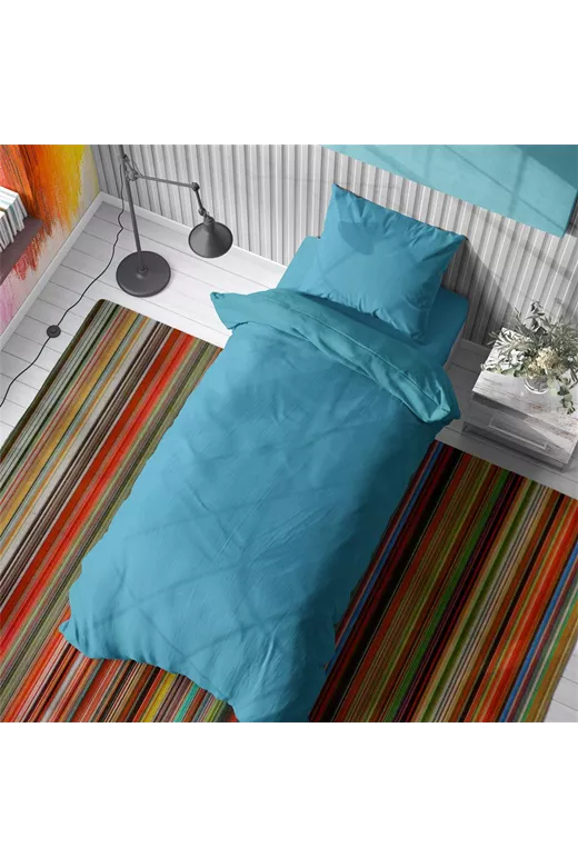 ΠΑΠΛΩΜΑΤΟΘΗΚΗ Solid 493 160Χ240 Turquoise Cotton 100%