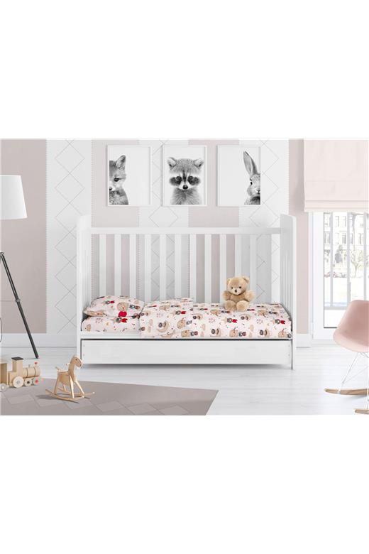 ΠΑΠΛΩΜΑ ΕΜΠΡΙΜΕ bebe Reach the stars 190 120Χ160 Beige Cotton 100%