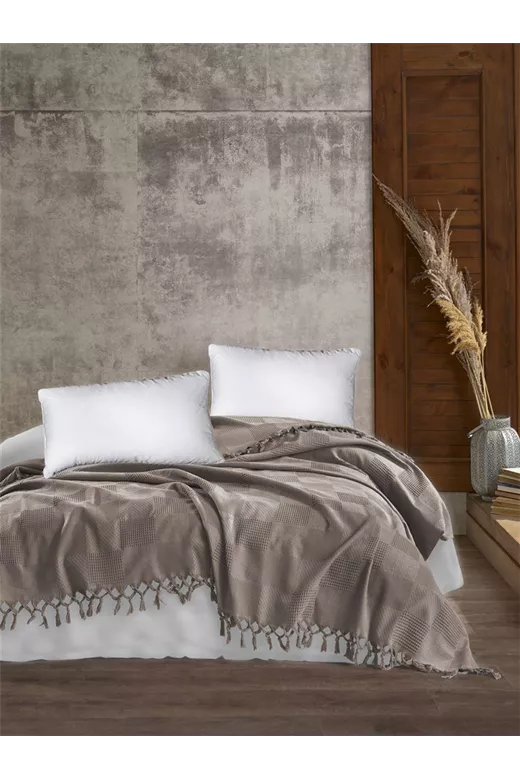 ΚΟΥΒΕΡΤΑ ΠΙΚΕ Jacquard 220Χ240 Vizon Cotton 100%