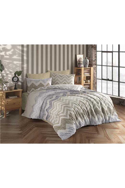 ΣΕΝΤΟΝΙΑ ΕΜΠΡΙΜΕ ΣΕΤ 4 τεμ Αθηνά 406 220Χ240 Beige Cott/Pol 70/30