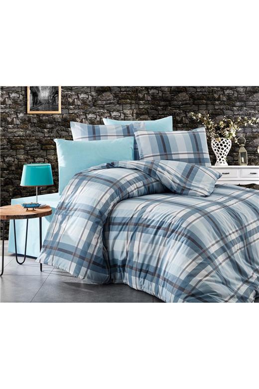 ΣΕΝΤΟΝΙΑ ΕΜΠΡΙΜΕ ΣΕΤ 4 τεμ Εκάβη 421 220Χ240 Sky Blue Cott/Pol 70/30