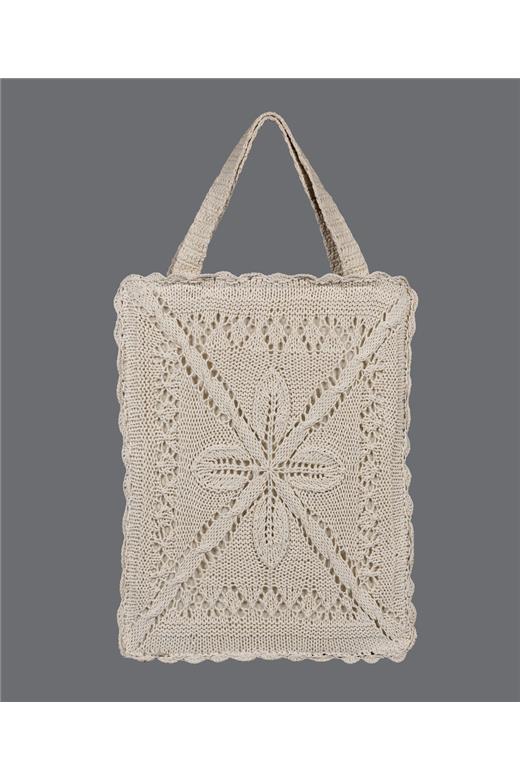 Πλεκτή τσάντα (33cm x 44cm) 2