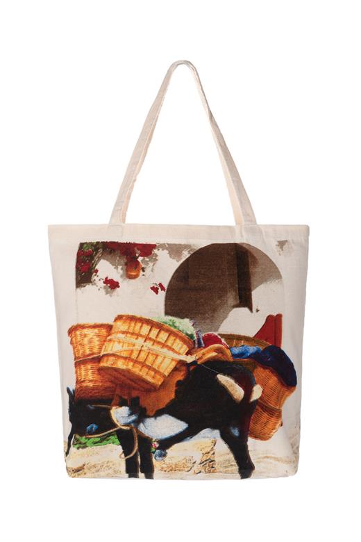 Τσάντα με στάμπα (45cm x 38cm) γαίδαρος