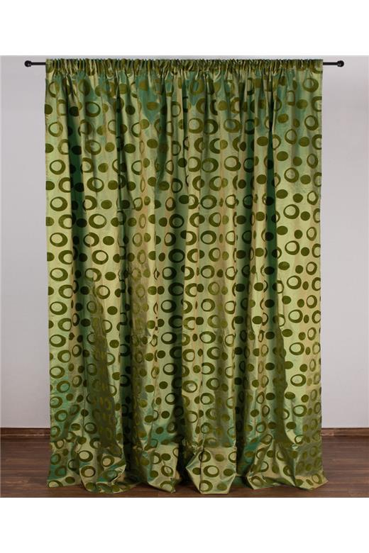 Κουρτίνα 082 (300cm x 275cm) με τρέσα λαχανί