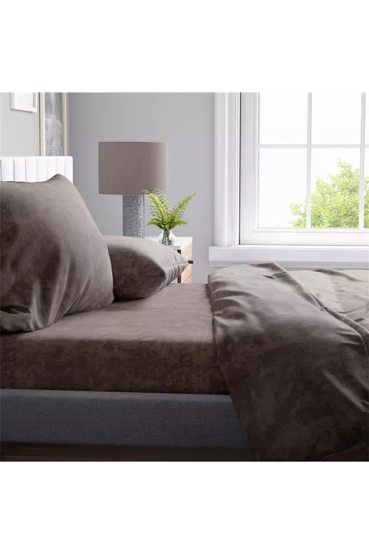 ΣΕΝΤΟΝΙΑ ΣΕΤ 4 τεμ Shadow 22 240X270 Brown Cott/Pol 70/30