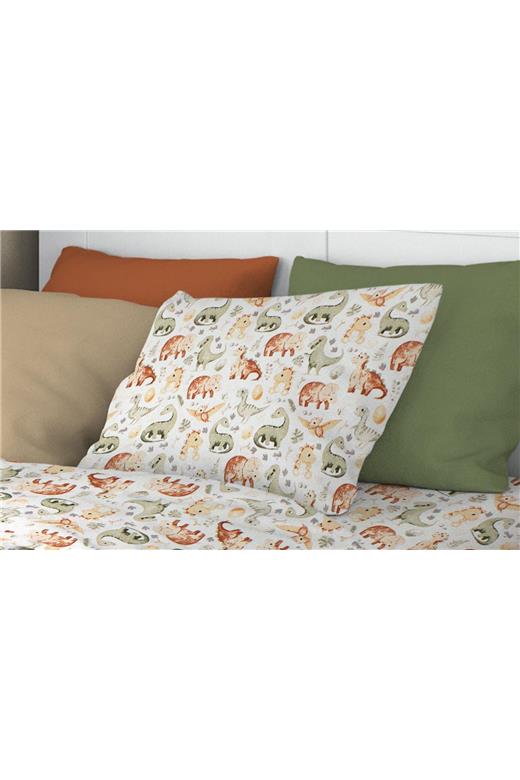 ΜΑΞΙΛΑΡΟΘΗΚΗ ΕΜΠΡΙΜΕ kids Dino 515 50X70 Beige Cotton 100%