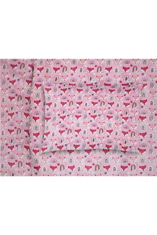 ΜΑΞΙΛΑΡΟΘΗΚΗ ΕΜΠΡΙΜΕ kids Fox 525 50X70 Pink Cotton 100%