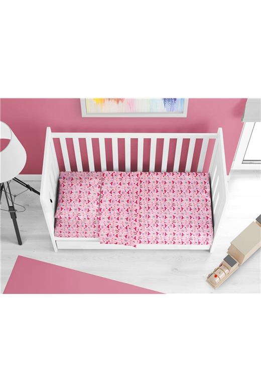 ΠΑΠΛΩΜΑΤΟΘΗΚΗ ΕΜΠΡΙΜΕ bebe Fox 525 120X160 Pink Cotton 100%