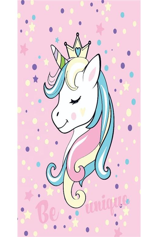 ΠΕΤΣΕΤΑ ΘΑΛΑΣΣΗΣ ΒΕΛΟΥΤΕ kids UNICORN 22 70X140 Digital Print Cotton 100%