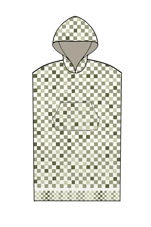 PONCHO ΜΕ ΚΟΥΚΟΥΛΑ CHECKS