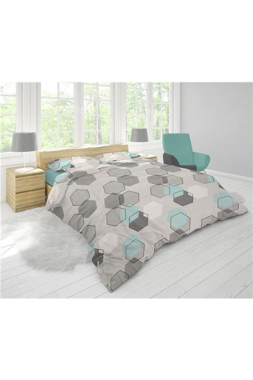 ΠΑΠΛΩΜΑΤΟΘΗΚΗ ΕΜΠΡΙΜΕ Hexagon 395 220X240 Grey Cott/Pol 70/30