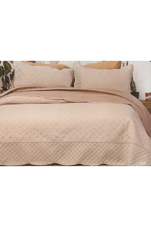 Σετ κουβερλί διπλής όψης microfiber Star Petrol-Green