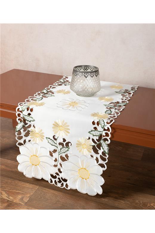 Σατέν κοφτή τραβέρσα (40cmcm x 170cm) 291 κίτρινο