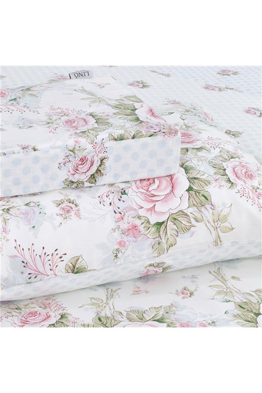 LINO ΣΕΤ ΣΕΝΤΟΝΙΑ ALISO WHITE FLANNEL  240X260