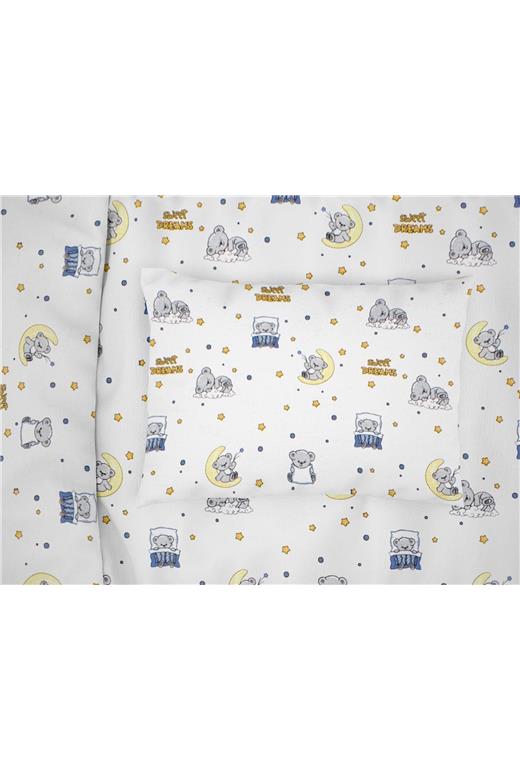 ΜΑΞΙΛΑΡΟΘΗΚΗ ΕΜΠΡΙΜΕ kids Sweet Dreams 554 50X70 White-Sky Blue 100% Cotton