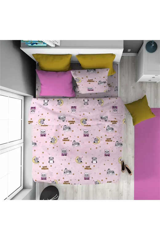 ΠΑΠΛΩΜΑ ΕΜΠΡΙΜΕ kids Sweet Dreams 550 160X240 Pink 100% Cotton