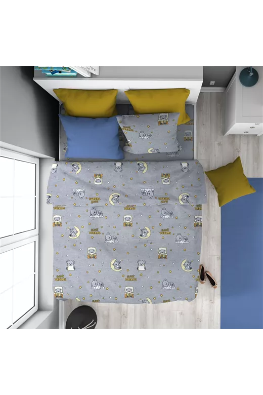 ΠΑΠΛΩΜΑ ΕΜΠΡΙΜΕ kids Sweet Dreams 552 160X240 Grey 100% Cotton
