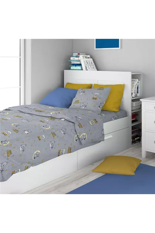 ΠΑΠΛΩΜΑΤΟΘΗΚΗ ΕΜΠΡΙΜΕ kids Sweet Dreams 552 160X240 Grey 100% Cotton