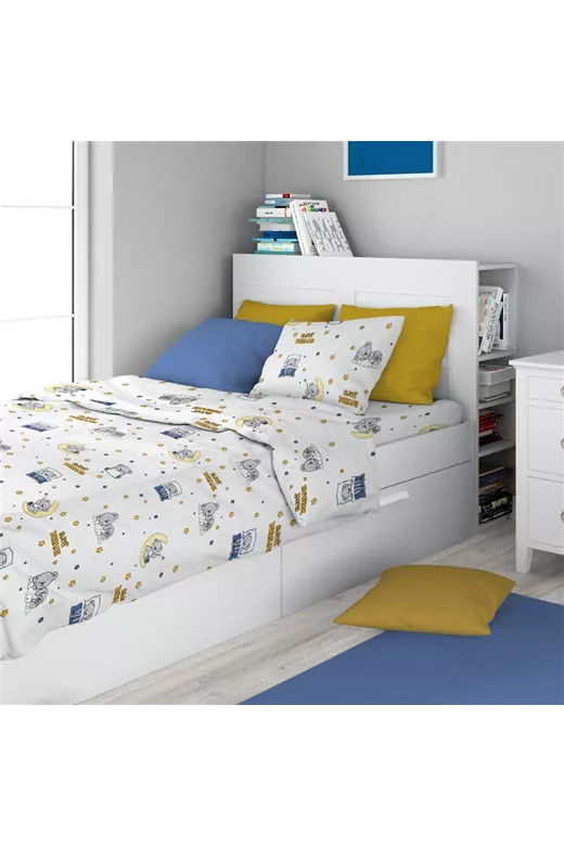 ΣΕΝΤΟΝΙΑ ΕΜΠΡΙΜΕ ΣΕΤ 3 τεμ kids Sweet Dreams 554 160X240 White-Sky Blue 100% Cotton