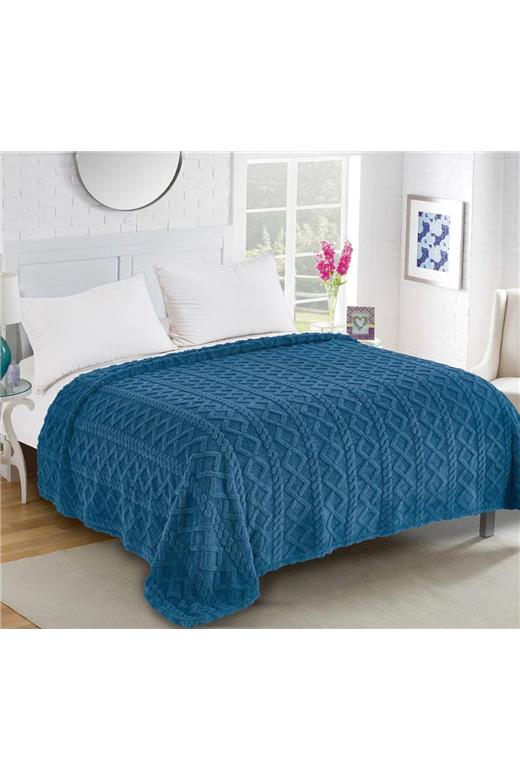 Fleece knitted (160cm x 220cm) ραφ