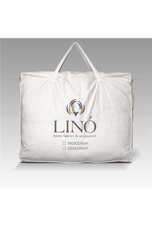 LINO ΠΑΠΛΩΜΑ DESSAN WHITE 220X240/80% ΠΟΥΠΟΥΛΟ-20%ΦΤΕΡΟ