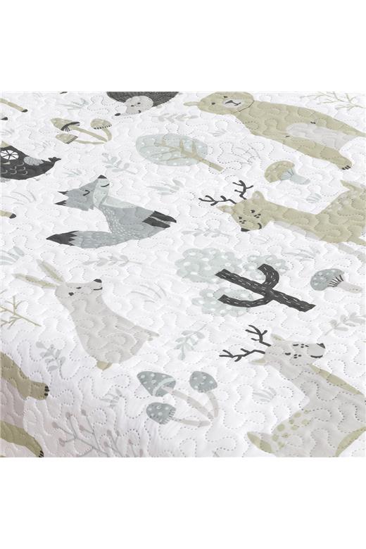 LINO ΚΟΥΒΕΡΛΙ CLEVER FOX GREY 160X220