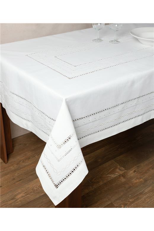 Τραπεζομάντηλο 602 (175cm x 220cm) λευκό