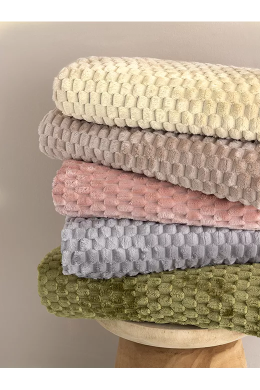 Κουβέρτα Fleece ASTER BEIGE