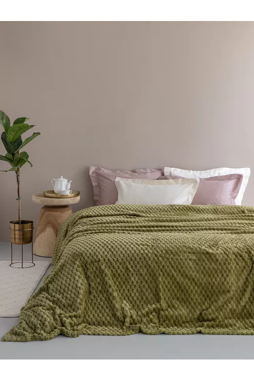 Κουβέρτα Fleece ASTER BEIGE