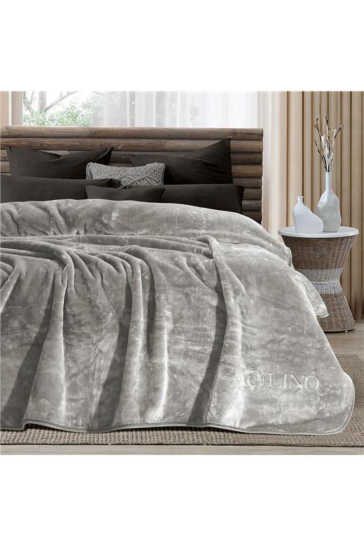 LINO ΚΟΥΒΕΡΤΑ VELLUT GREY 220X240