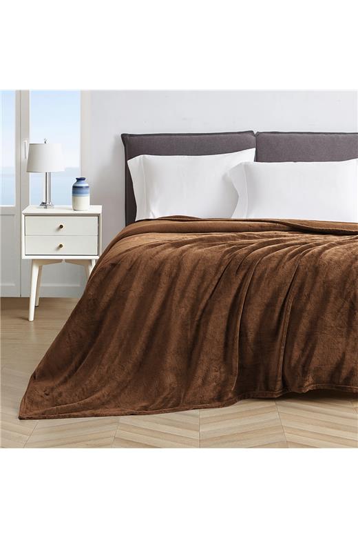 LINO ΚΟΥΒΕΡΤΑ ΒΕΛΟΥΤΕ PELLO BROWN 220X240