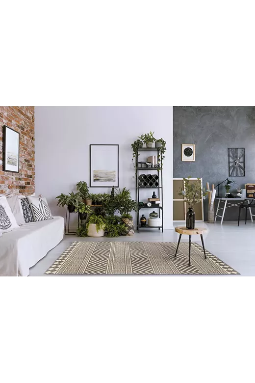 ΧΑΛΙ ETHNIK  7525D  GREY-ECRU - 070X140  NewPlan