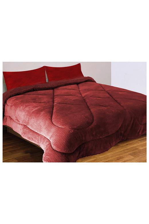 Κουβερτοπάπλωμα Μονό(160X230) Waves Burgundy - MCDECOR