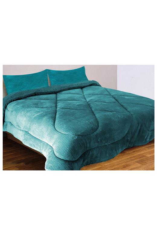 Κουβερτοπάπλωμα Μονό (Σετ) (160X230) Waves Turquoise - MCDECOR