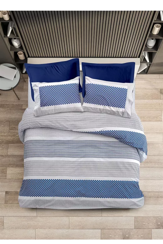 Σετ παπλωματοθήκη βαμβακερή 144TC Makis Tselios Boho