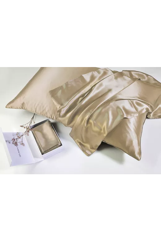 Μαξιλαροθήκη μεταξωτή Mulberry Silk Champagne