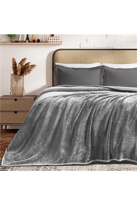LINO ΚΟΥΒΕΡΤΑ ΒΕΛΟΥΤΕ COBERTOR GREY 220X240