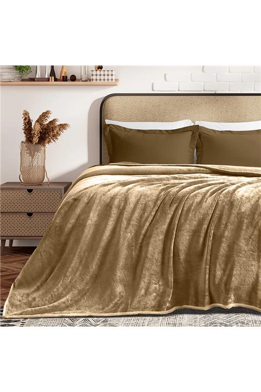 LINO ΚΟΥΒΕΡΤΑ ΒΕΛΟΥΤΕ COBERTOR BEIGE 220X240