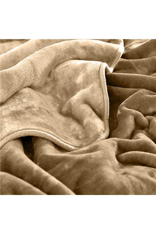 LINO ΚΟΥΒΕΡΤΑ ΒΕΛΟΥΤΕ COBERTOR BEIGE 220X240