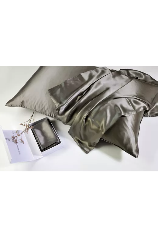 Σετ σεντόνια μεταξωτά Mulberry Silk Grey